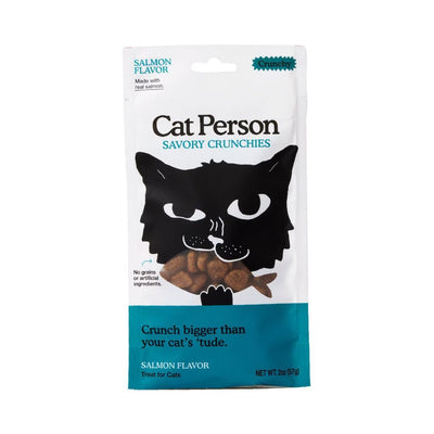 Cat Person Cat Crunchies Treat Salmon 2Oz