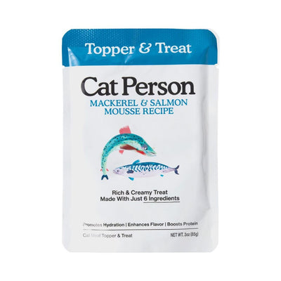 Cat Person Cat Mousse Mackerel & Salmon 3Oz Pouch 12 Pack