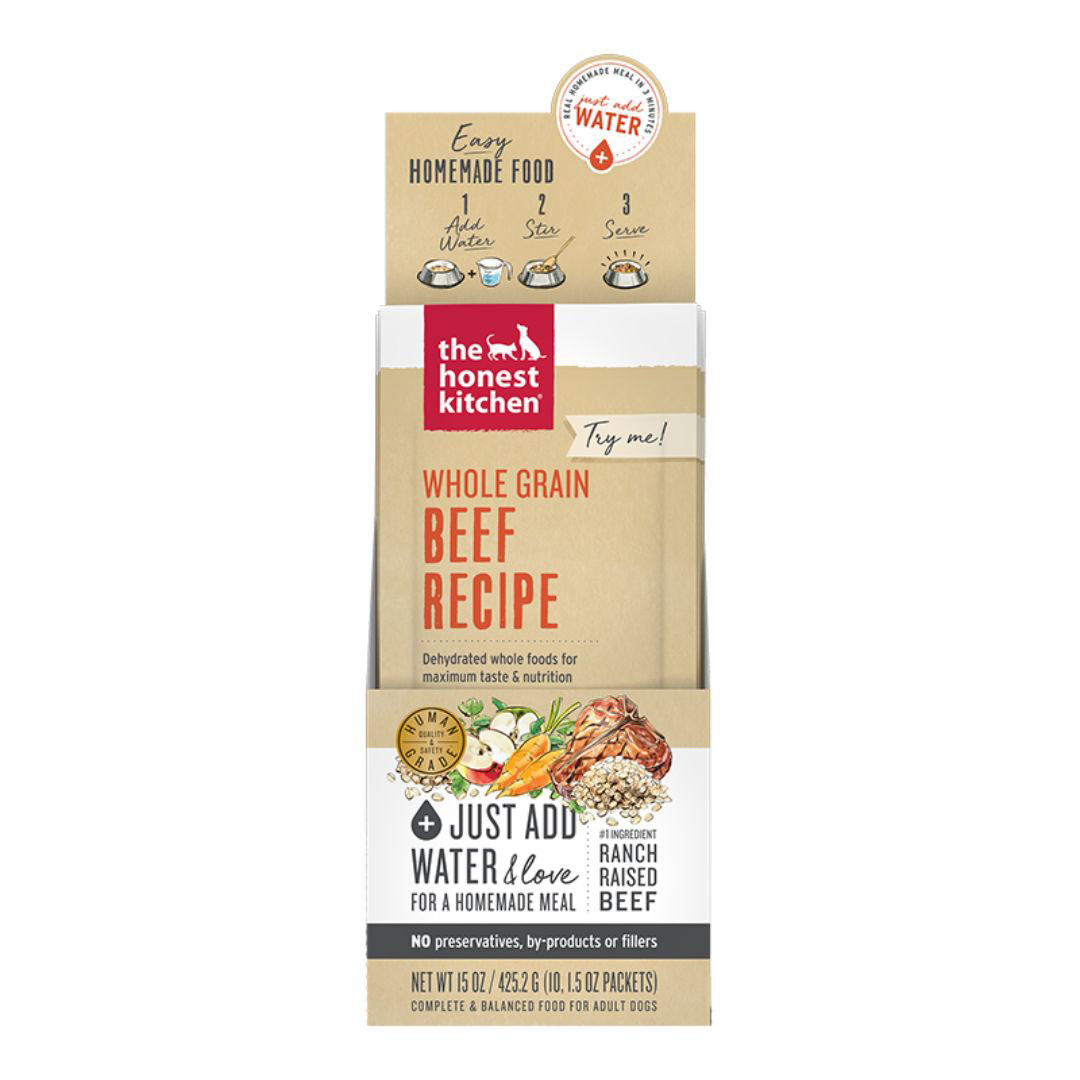 The Honest Kitchen Dog Dehydrated Beef 1.75oz. 10 Count