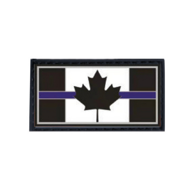 Boss Dog Tactical Collar Patch Canadian Thin Blue Line, One Size (Case of 6)