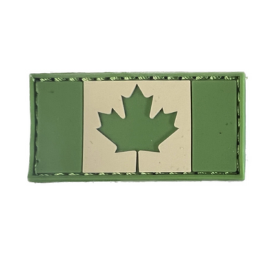 Boss Dog Tactical Collar Patch Green Canadian Flag, One Size (Case of 6)