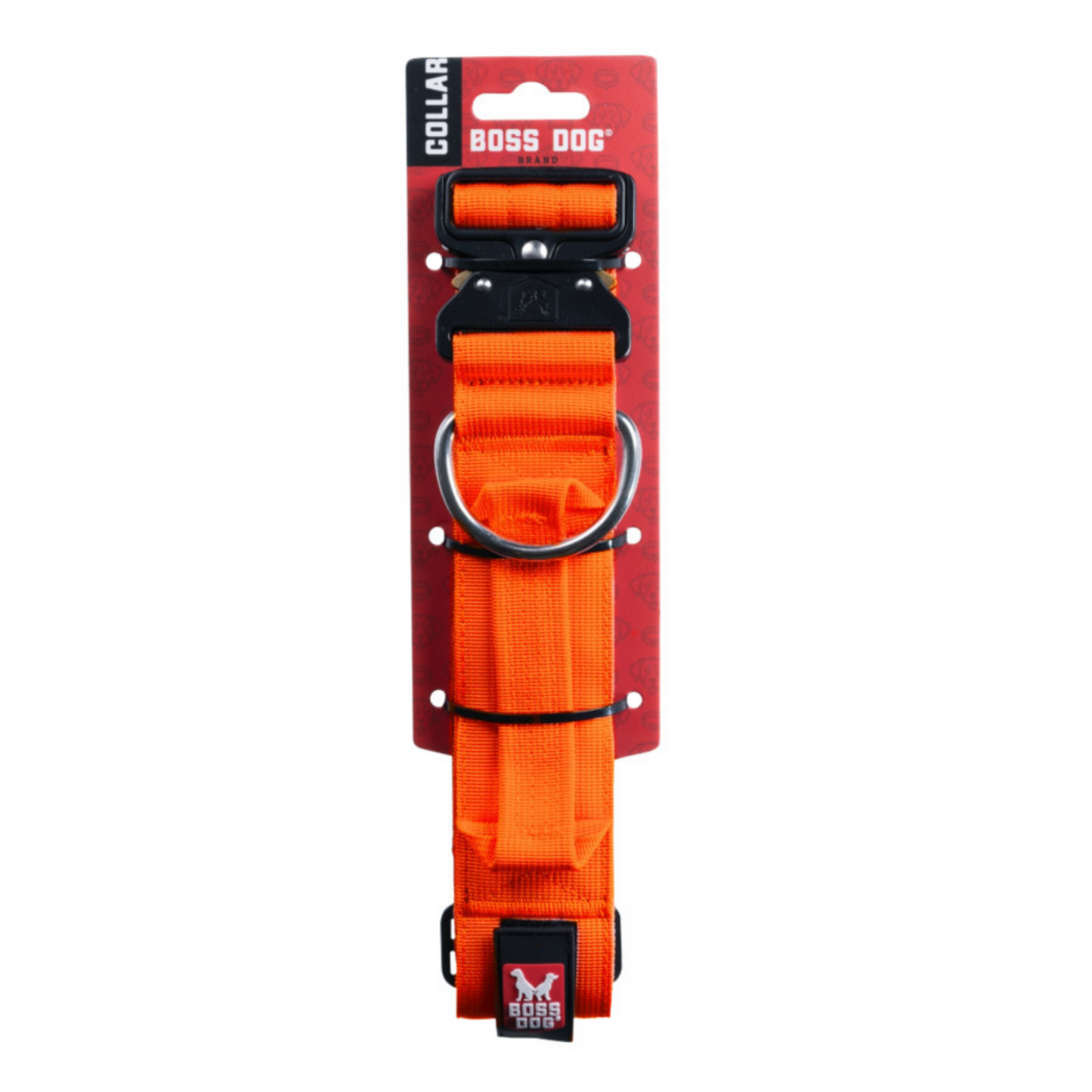 Boss Dog Tactical Adjustable Dog Collar Hunter Orange, 1ea/Medium, 15-18 in