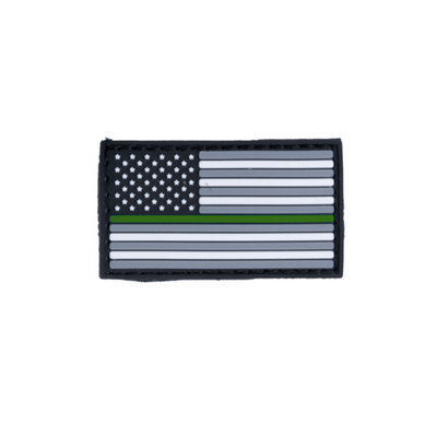 Boss Dog Tactical Collar Patch USA Thin Green Line, One Size (Case of 6)