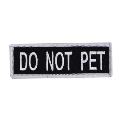 Boss Dog Tactical Harness Patch Do Not Pet, 6ea/Small
