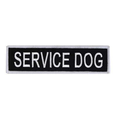 Boss Dog Tactical Harness Patch Service Dog, 6ea/Large