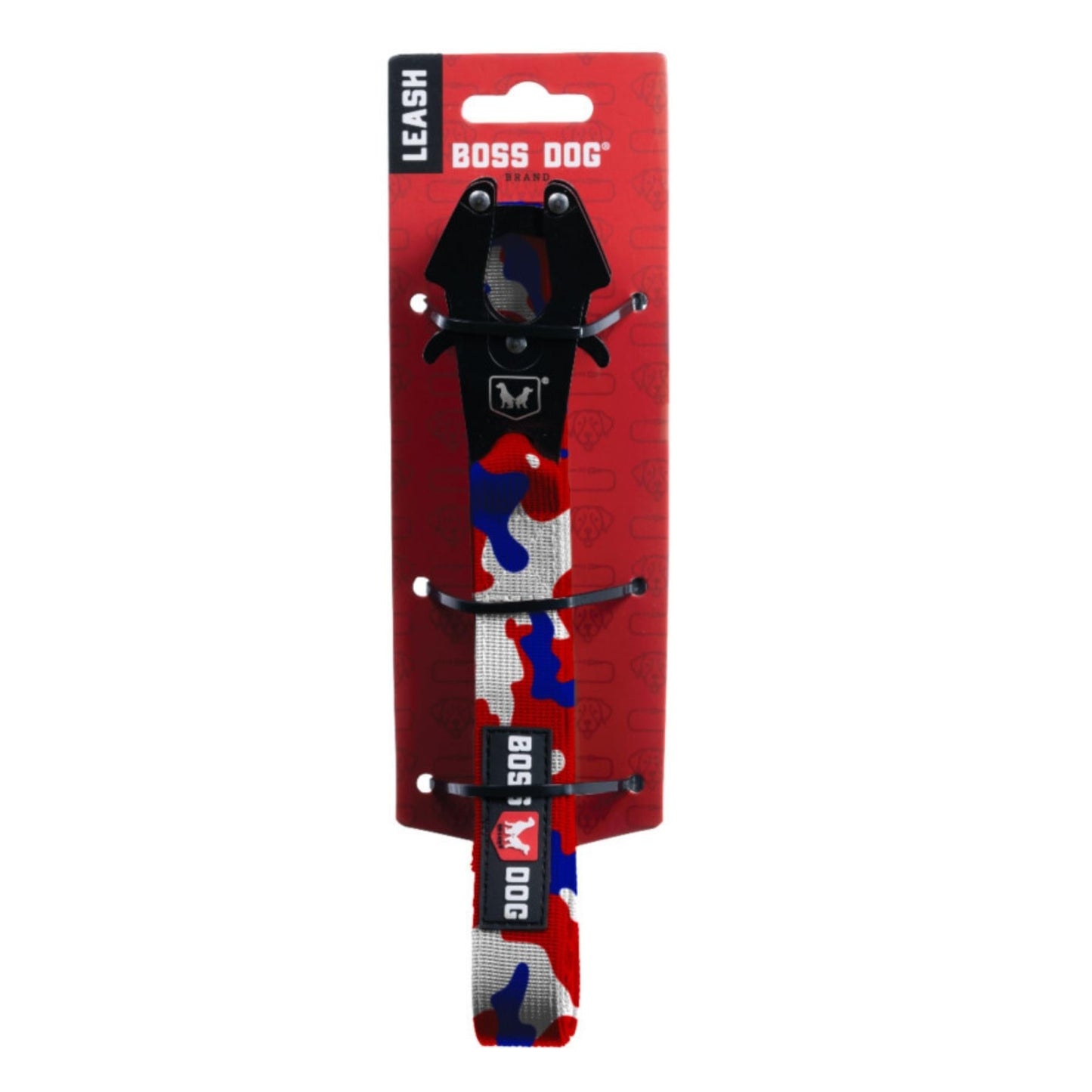 Boss Dog Tactical Dog Leash Red, White, & Blue, 1ea/6 ft
