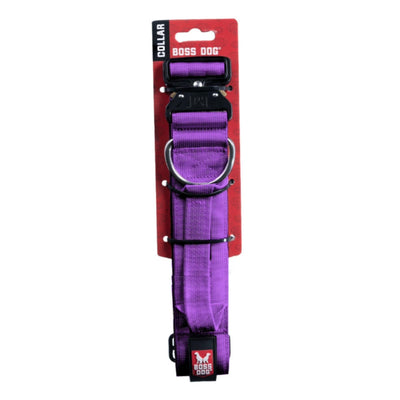 Boss Dog Tactical Adjustable Dog Collar Purple, 1ea/XLarge, 20-28 in