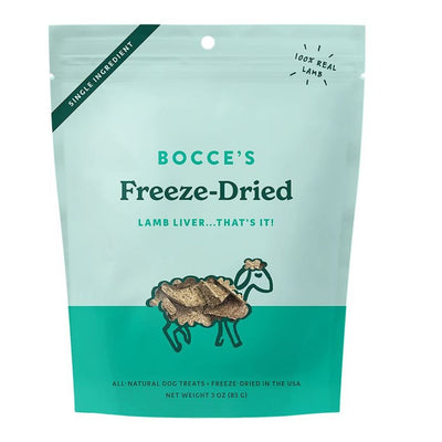 Bocce's Bakery Dog Freeze Dried Lamb Liver Treats 3oz.
