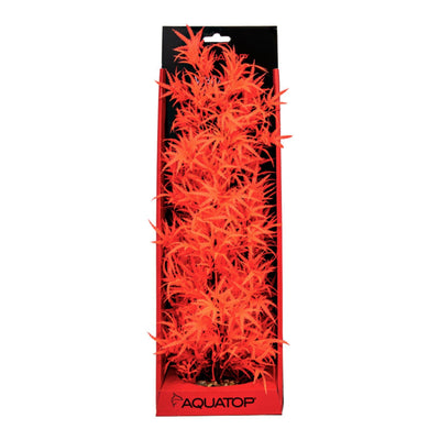 Aquatop Aquatop Vibrant Fluorescent Cannabis Plant Red, 1ea/16 in