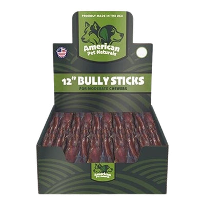American Pet Naturals Dog Grain Free Bully Sticks 12 Inch 35 Count Display