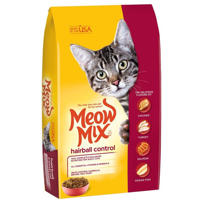 Meow-Mix Hairball Control Dry Cat Food Chicken, Turkey, Salmon & Ocean Fish 1ea/3.15 lb