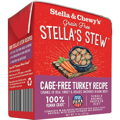 Stella and Chewys Dog Stew Cage Free Turkey 11oz. (Case of 12)