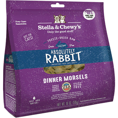 Stella and Chewys Cat Freeze-Dried Dinner Rabbit 18oz.