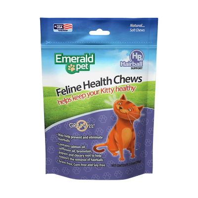 Emerald Pet Hairball Formula Chicken Flavor Cat Chews 1ea/2.5 oz