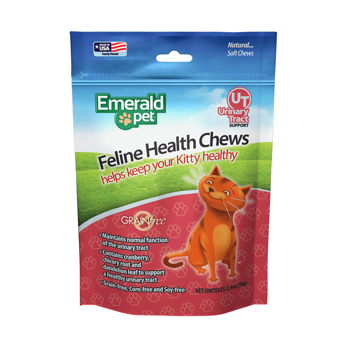 Emerald Pet Urinary Tract Support Feline Healthy Cat Chews 1ea/2.5 oz