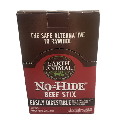 Earth Animal No Hide Beef Chews Dog Treats;90 Count