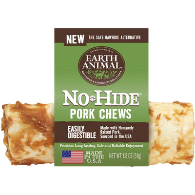 Earth Animal Dog No-Hide Pork 4 Inches (Case Of 24)