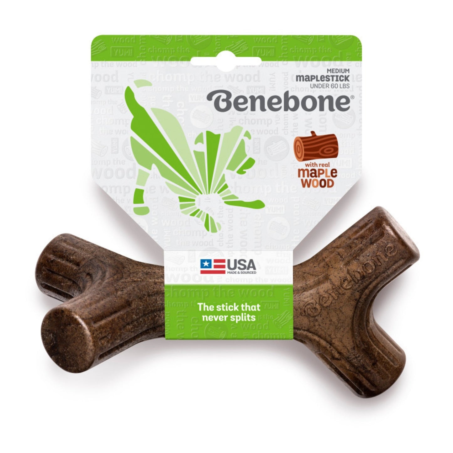 Benebone Maplestick Durable Dog Chew Toy 1ea/MD