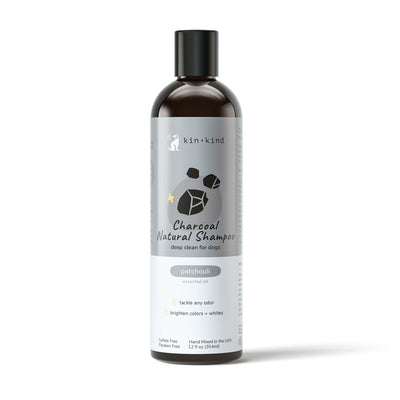 **Kin+Kind Shampoo Charcoal 12oz. Patchouli