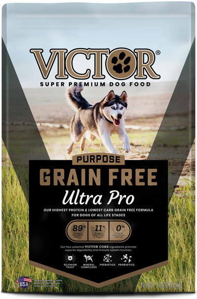 Victor Super Premium Dog Food Purpose Grain Free Ultra Pro Dry Dog Food Beef & Chicken 1ea/5 lb