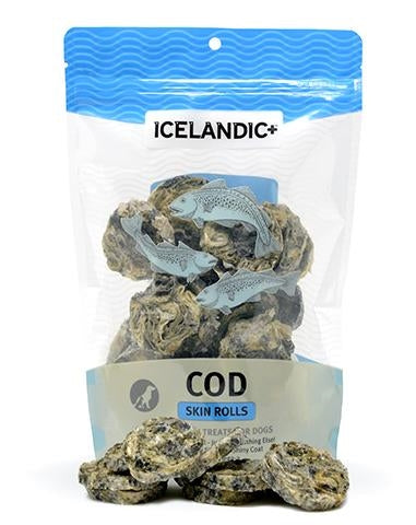 Icelandic+ Cod Skin Rolls (3oz. Bag Case + Free Sample Bag) (Sell As Case 6)