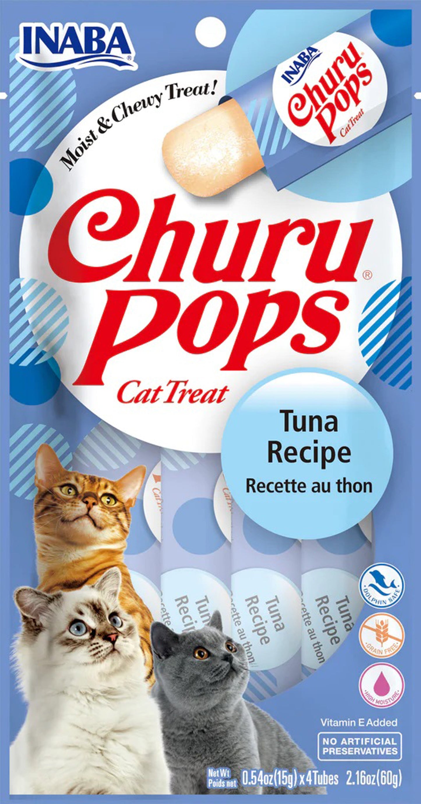 **Inaba Cat Churu Pop Tuna 6Ct/ 2.16Oz