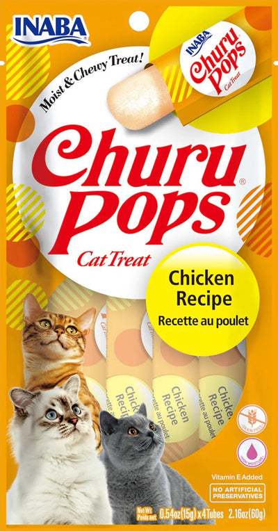 **Inaba Cat Churu Pop Chicken 6Ct /2.16Oz