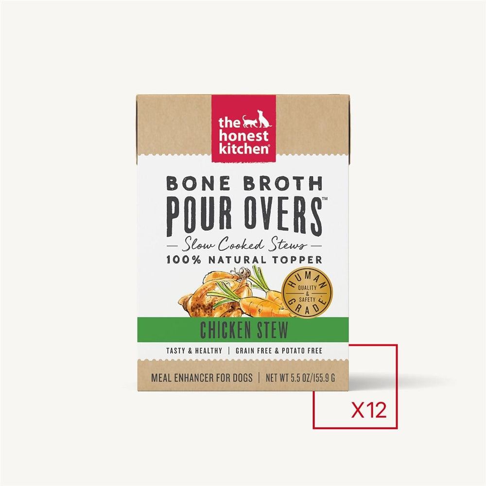 The Honest Kitchen Dog Pour Bone Broth Chicken 5.5oz. (Case of 12)