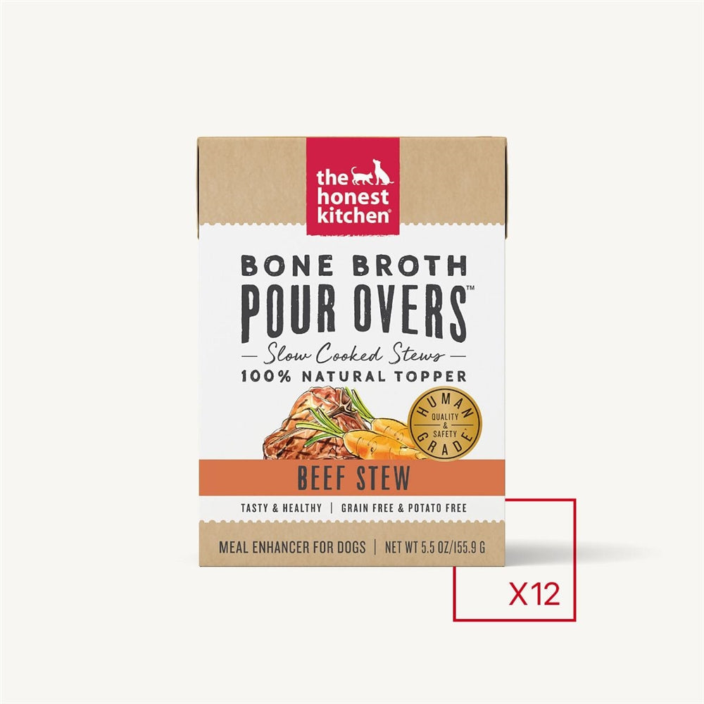 The Honest Kitchen Dog Pour Bone Broth Beef 5.5oz. (Case of 12)