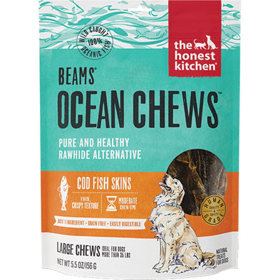 The Honest Kitchen Dog Beams Ocean Chews Cod Large 5.5oz.