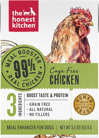 The Honest Kitchen Dog 99% Turkey Meal Booster Wet Dog Food 5.5oz. Carton (Case of 12)