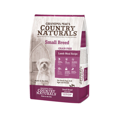 Grandma Mae's Country Naturals Grain Free L.I.D. Small Breed Dry Dog Food Lamb 1ea/4 lb