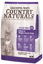 Grandma Mae's Country Naturals Grain Free Indoor & Weight Control Dry Cat Food Chicken 1ea/12 lb