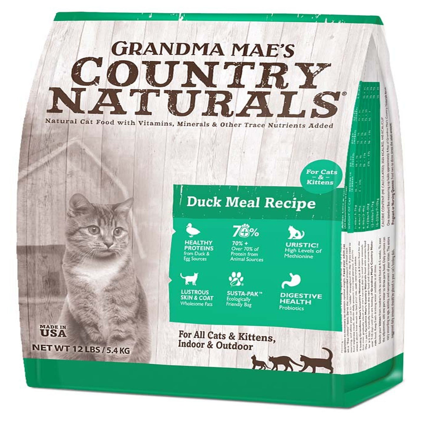 Grandma Mae's Country Naturals Dry Cat & Kitten Food Duck 1ea/6 lb