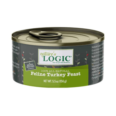 Natures Logic Cat Grain Free Turkey 5.5oz. (Case of 24)