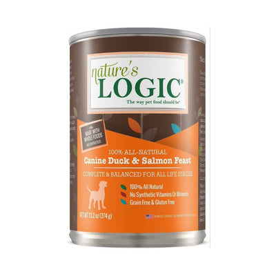 Natures Logic Dog Duck Salmon 13.2oz. (Case of 12)