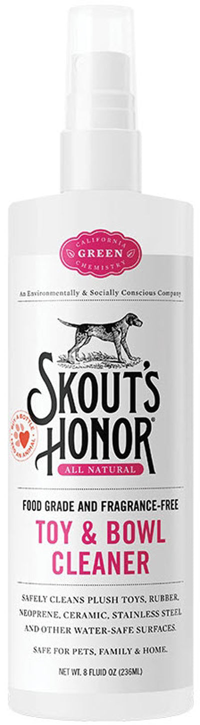 Skouts Honor Dog Cat Toy and Bowl Cleaner 8Oz