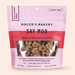 Bocces Bakery Dog Soft And Chewy Say Moooo 6oz.