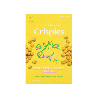 Bocces Dog Crispies Beef Liver And Cheese 10oz.