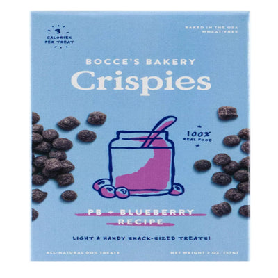 Bocces Dog Crispies Peanut Butter And Bulberry 2oz.