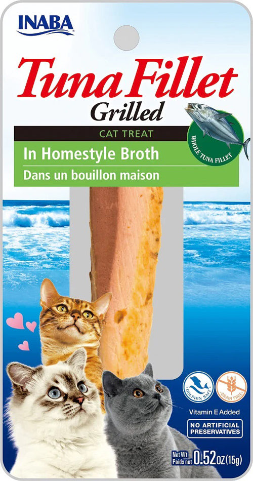 **Inaba Cat Grill Fil Tuna/Homestyle Broth 0.5Oz/6Ct.