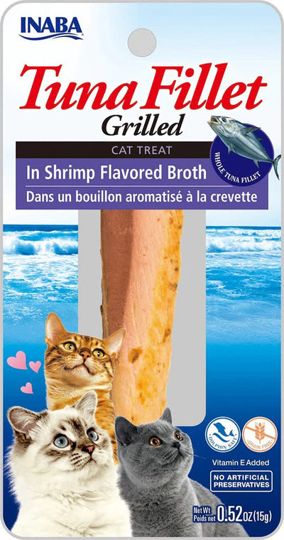 **Inaba Cat Grill Fil Tuna/Shrimp Broth 0.5Oz/6Ct.