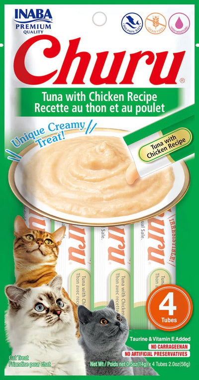 **Inaba Cat Churu Puree Tuna Chicken 0.52Oz/6Ct