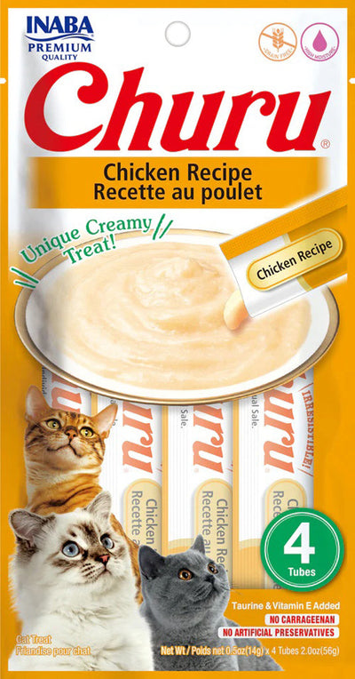 **Inaba Cat Churu Puree Chicken 0 .52Oz/6Ct