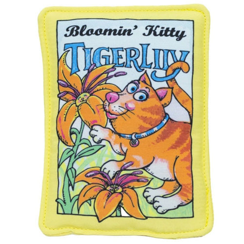 Fuzzu Bloomin Kitty Tiger Lily Seed Packet Cat Toy