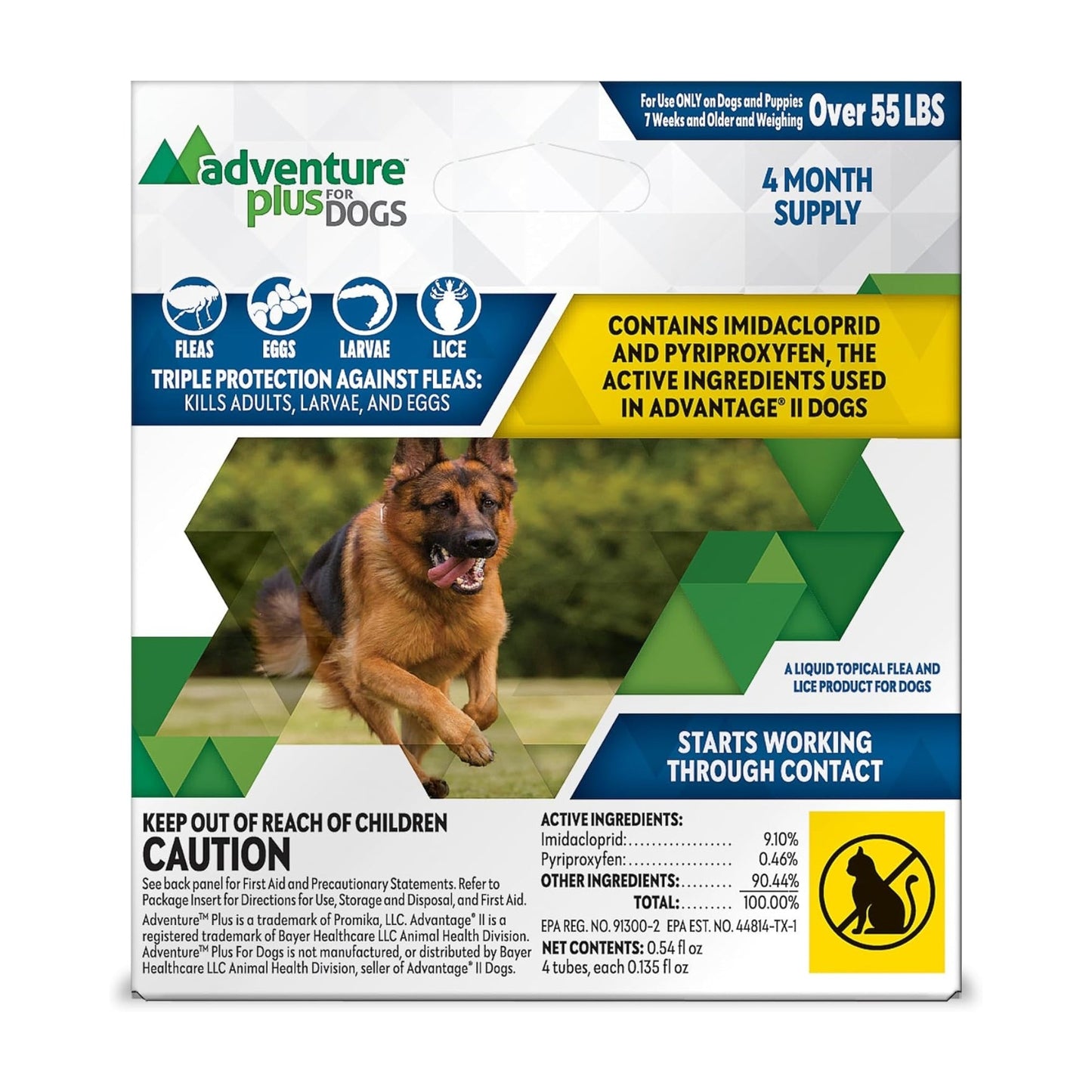 Adventure Plus For Dogs 56 Lbs. - 4Pk