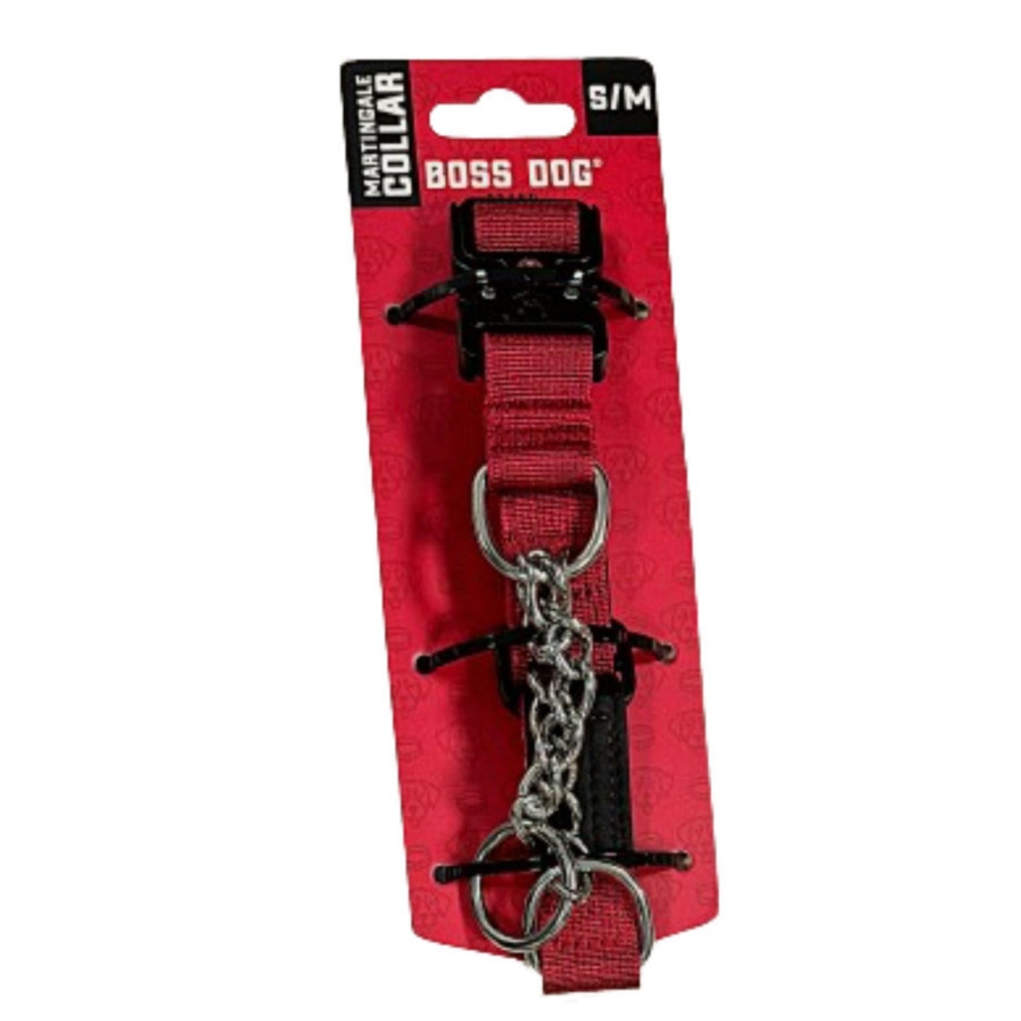 Boss Dog Martingale Dog Collar Red, 1ea/SM/MD