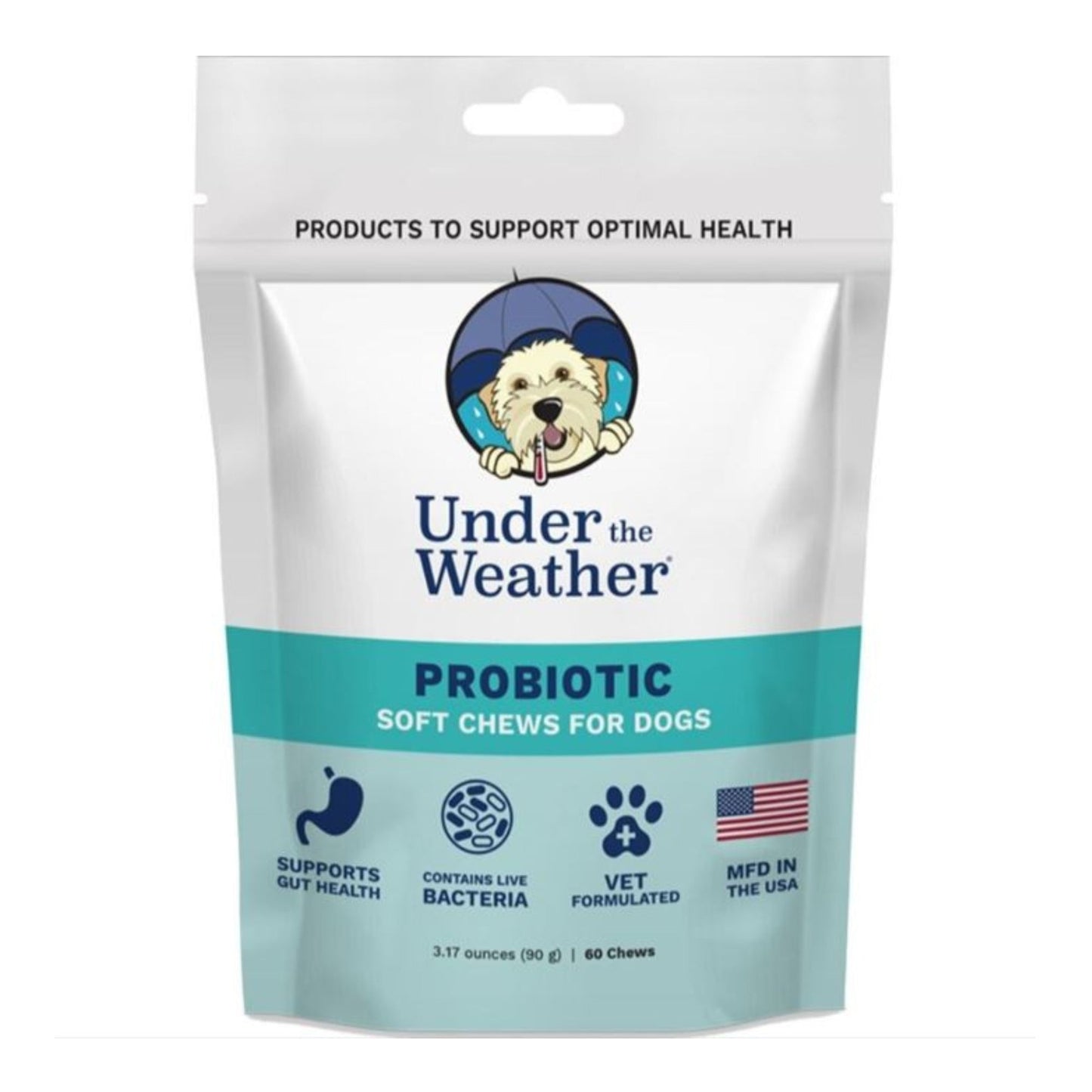 Under The Weather Probiotic Soft Chew For Dogs 60count