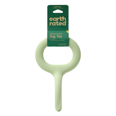 earth Rated Dog Tug Toy Green Rubber Small