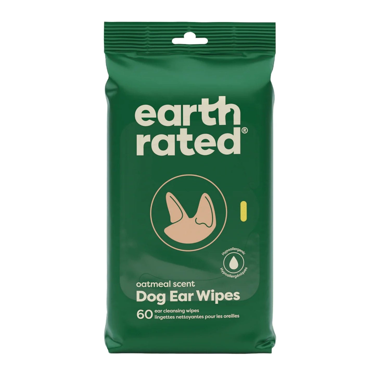 Earth Rated Dog Ear Wipes 60 Count